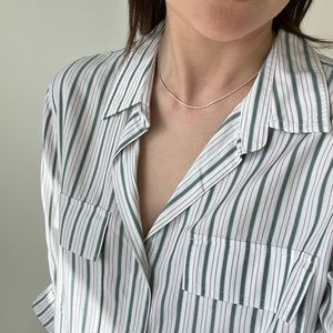 The Group by Babaton utility button up shirt, stripe